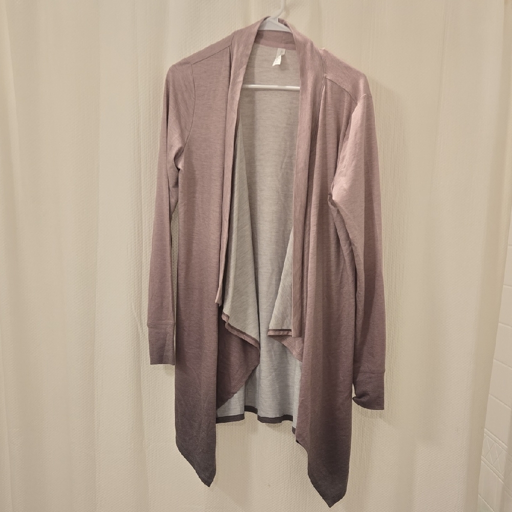 Ideology Lavender Draped Cardigan